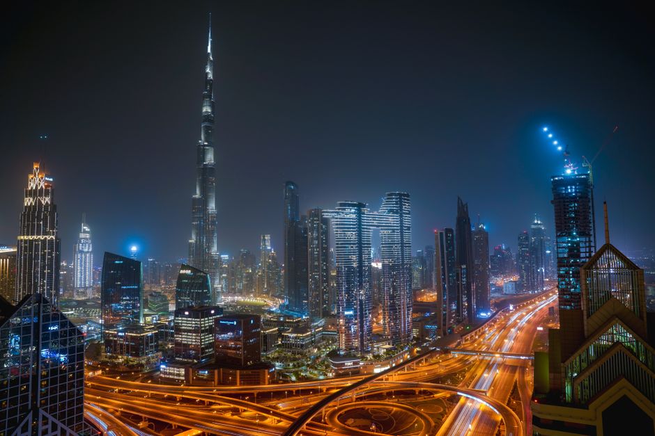 Modern luxury hotel exterior representing the type of high-end investment an Emirati developer may pursue in African markets